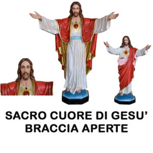 STATUE SACRO CUORE DI GESU' BRACCIA APERTE