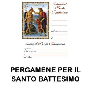 PERGAMENE PER IL SANTO BATTESIMO