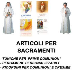 ARTICOLI PER SACRAMENTI